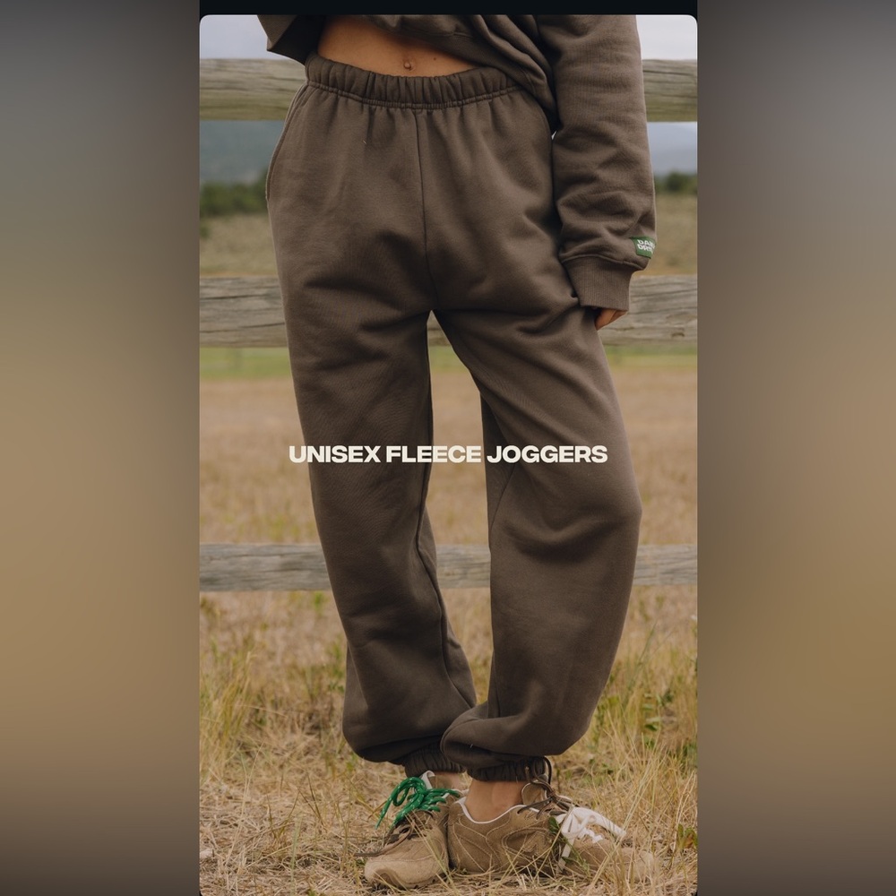 Daily Drills Unisex Fleece Joggers - Brown